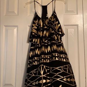 Beautiful gold and black party dress
